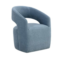 Lloret Rolling Dining Armchair - Danny Iceberg | Bone & Brass