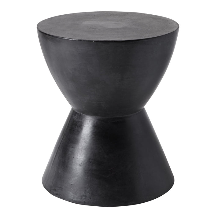 Logan End Table - Black | Bone & Brass