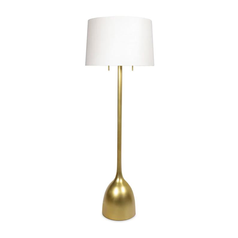 Logan Floor Lamp - Floor Lamp Base | Bone & Brass