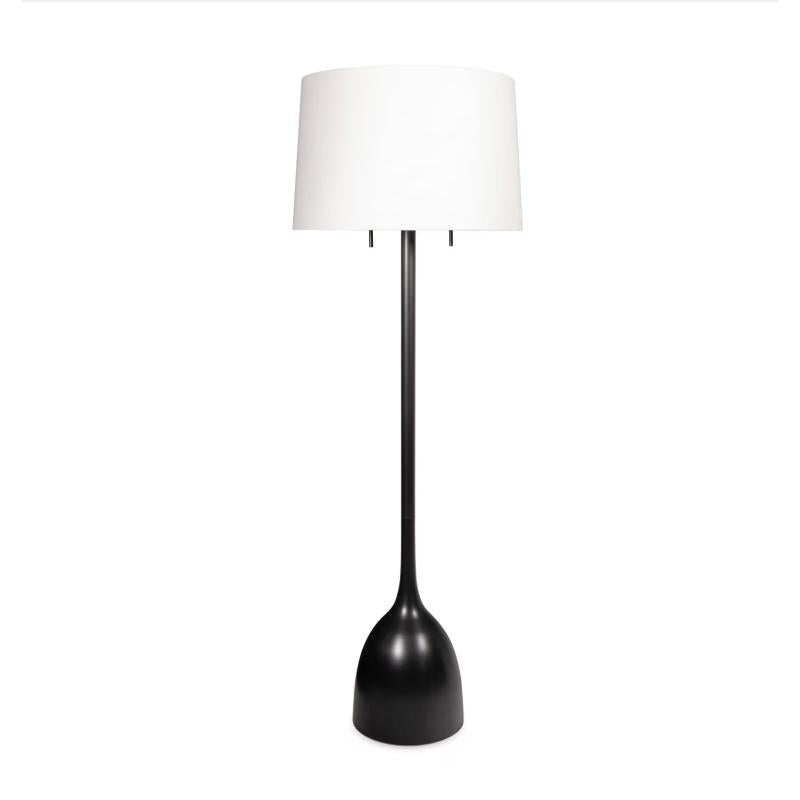 Logan Floor Lamp | Bone & Brass