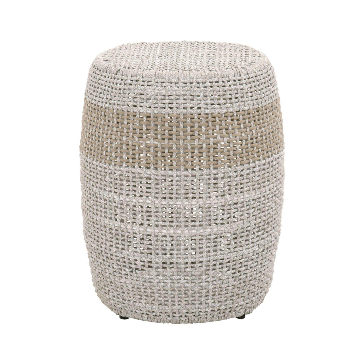 Lulu Taupe Rope Accent Table