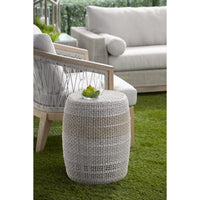 Lulu Taupe Rope Accent Table