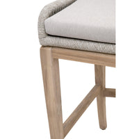 Lulu Taupe Rope Outdoor Barstool