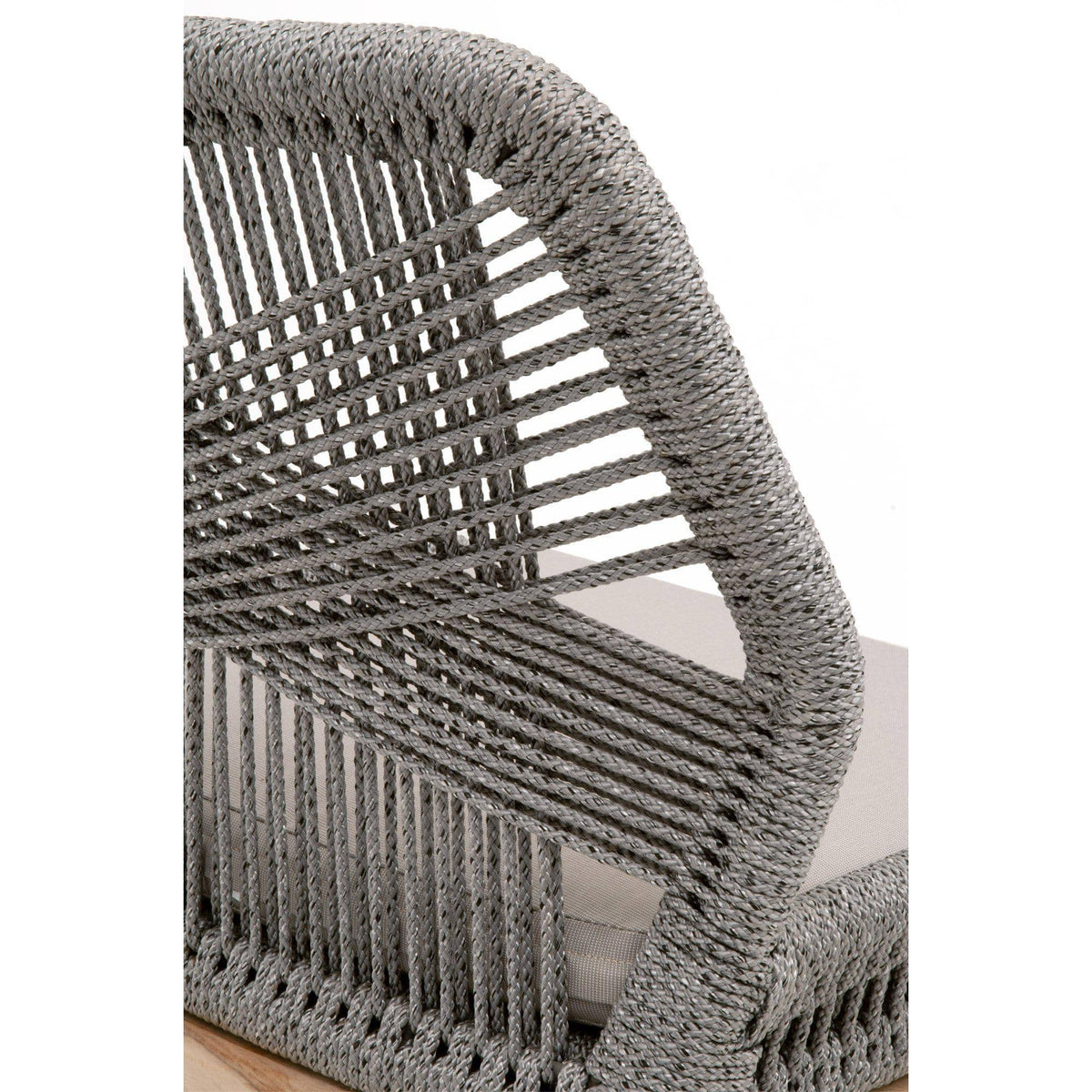 Lulu Platinum Rope Outdoor Counter Stool - Patio Stool View | Bone & Brass