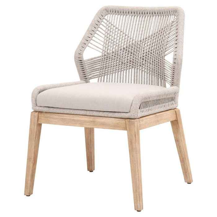Lulu Taupe Rope Dining Chair, Set 2 | Bone & Brass