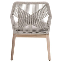 Lulu Taupe Rope Outdoor Arm Chair, Set 2 - Outdoor Chair View | Bone & Brass