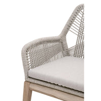 Lulu Taupe Rope Outdoor Arm Chair, Set 2 - Patio Chair View | Bone & Brass