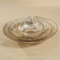 Luminara Golden Silver Dinner Glass Bowls, Set 4 - Bowl Detail | Bone & Brass