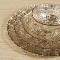 Luminara Golden Silver Fusion Deep Glass Bowls, Set 6 - Bowl Top View | Bone & Brass