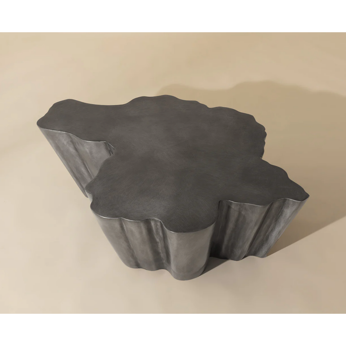 Lynx Antique Grey Organic Shaped Coffee Table