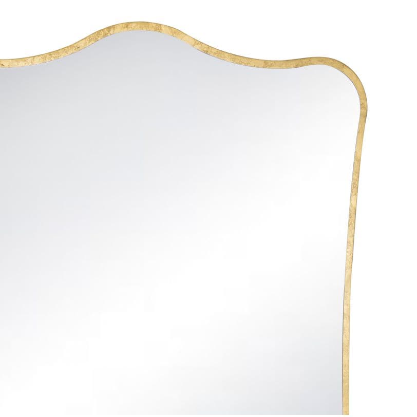 Lyrical Gold Edged Mirror with radiant, timeless splendor and natural allure.