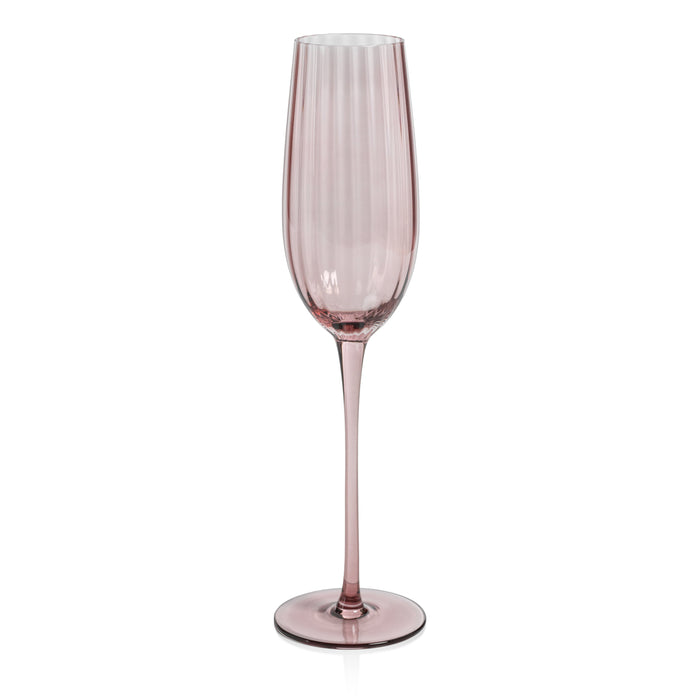 Madden Blush Champagne Flutes, Set 4 | Bone & Brass