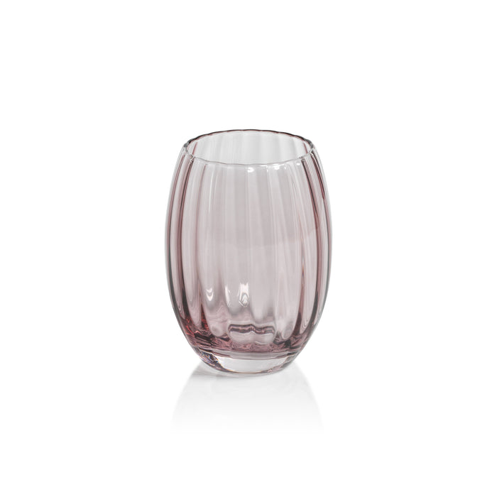 Madden Blush Stemless Glasses, Set 4 | Bone & Brass