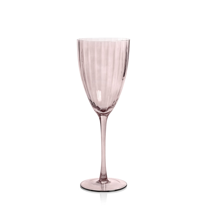 Madden Blush White Wine Glasses, Set 4 | Bone & Brass