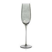 Madden Grey Champagne Flutes, Set 4 | Bone & Brass