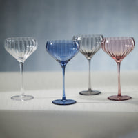 Madden Grey Cocktail Glasses, Set 4 - Glass View | Bone & Brass