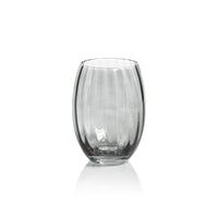 Madden Grey Stemless All-Purpose Glasses, Set 4 | Bone & Brass