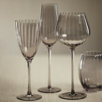 Madden Grey White Wine Glasses, Set 4 - Glass Detail | Bone & Brass