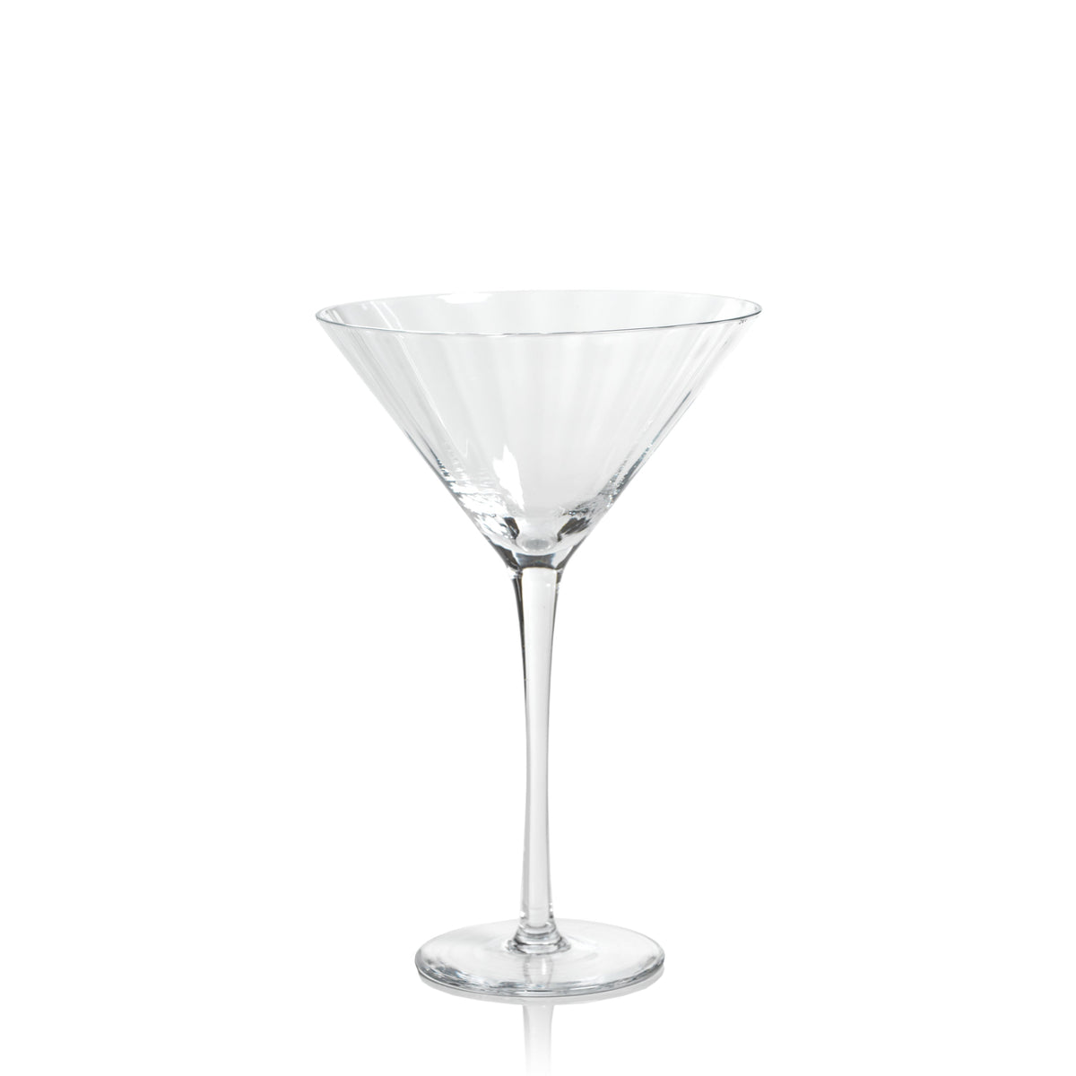Madden Optic Martini Glasses, Set 4 | Bone & Brass