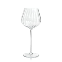 Madden Optic Red Wine Glasses, Set 4 | Bone & Brass