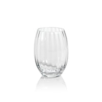 Madden Optic Stemless All-Purpose Glasses, Set 4 | Bone & Brass