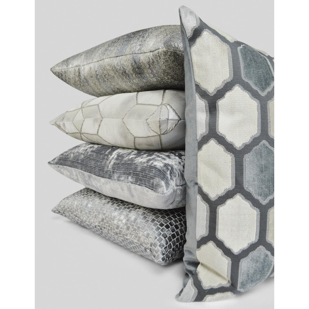 Magma Nickel Throw Pillow - Pillow Detail | Bone & Brass