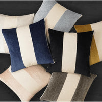 Magritte Ebony Throw Pillow - Pillow Detail | Bone & Brass