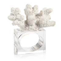 Malia Acrylic & Coral Napkin Rings, Set of 6 | Bone & Brass