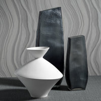 Manolo Smoke Gray Glass Vase - Vase Detail | Bone & Brass