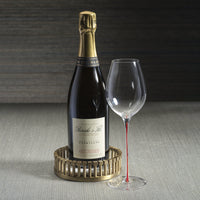 Marbelle Gold Marble Wine Bottle Coaster - Coaster Detail | Bone & Brass