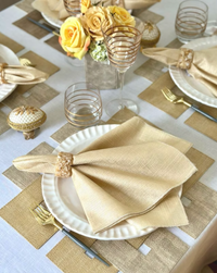 Marbled Pearl Napkin Ring, Set of 4