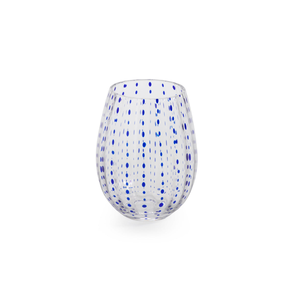 Mari Stemless Glass, Set 6 | Bone & Brass