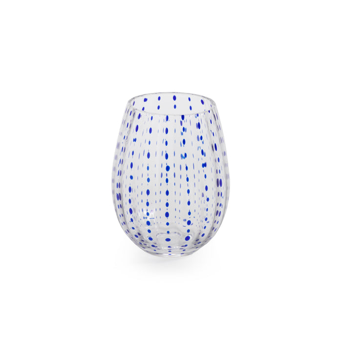 Mari Stemless Glass, Set 6 | Bone & Brass
