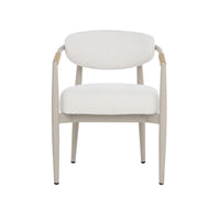 Marita Outdoor Dining Armchair - Greige - Outdoor Chair Detail | Bone & Brass