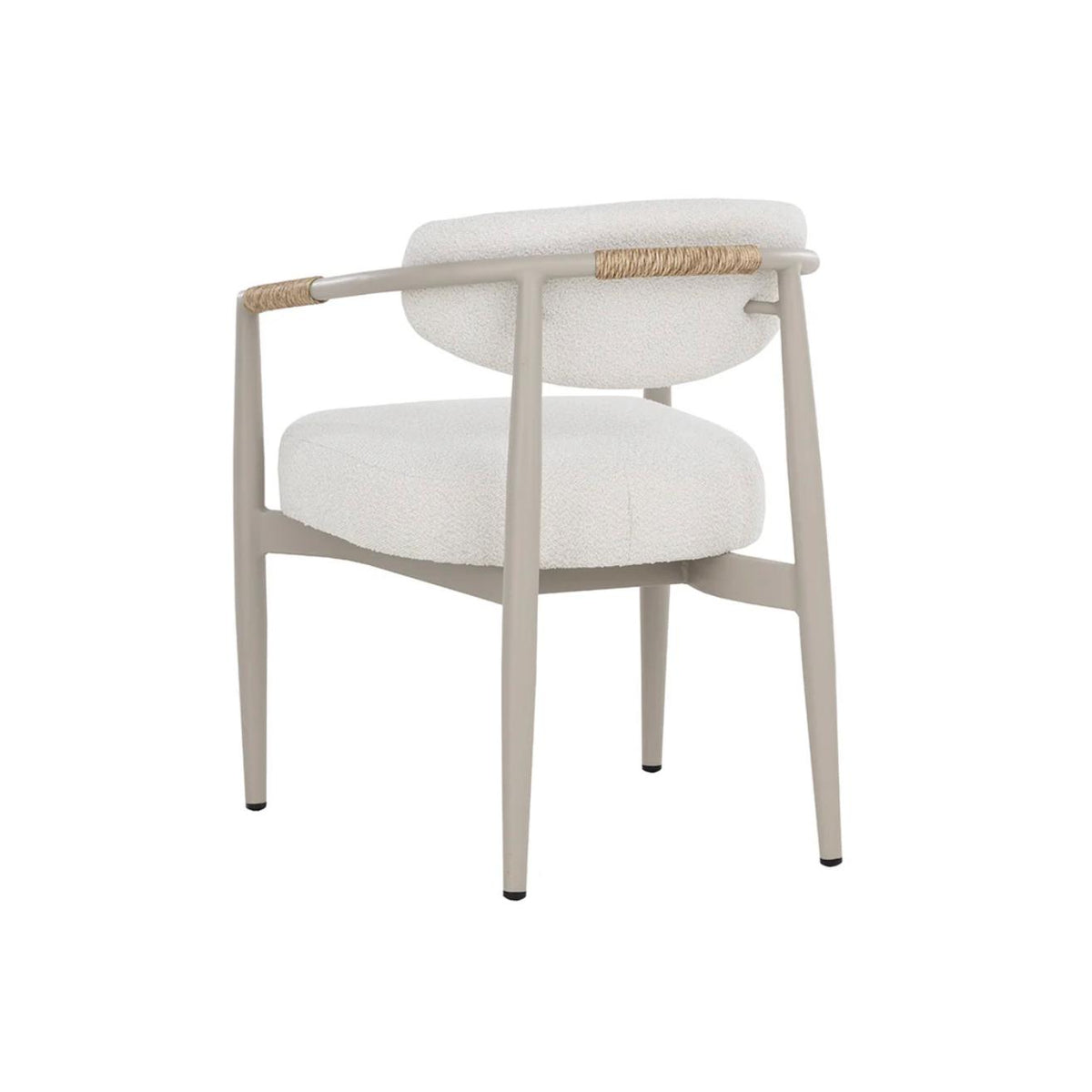 Marita Outdoor Dining Armchair - Greige - Outdoor Chair View | Bone & Brass