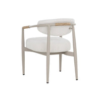 Marita Outdoor Dining Armchair - Greige - Outdoor Chair View | Bone & Brass