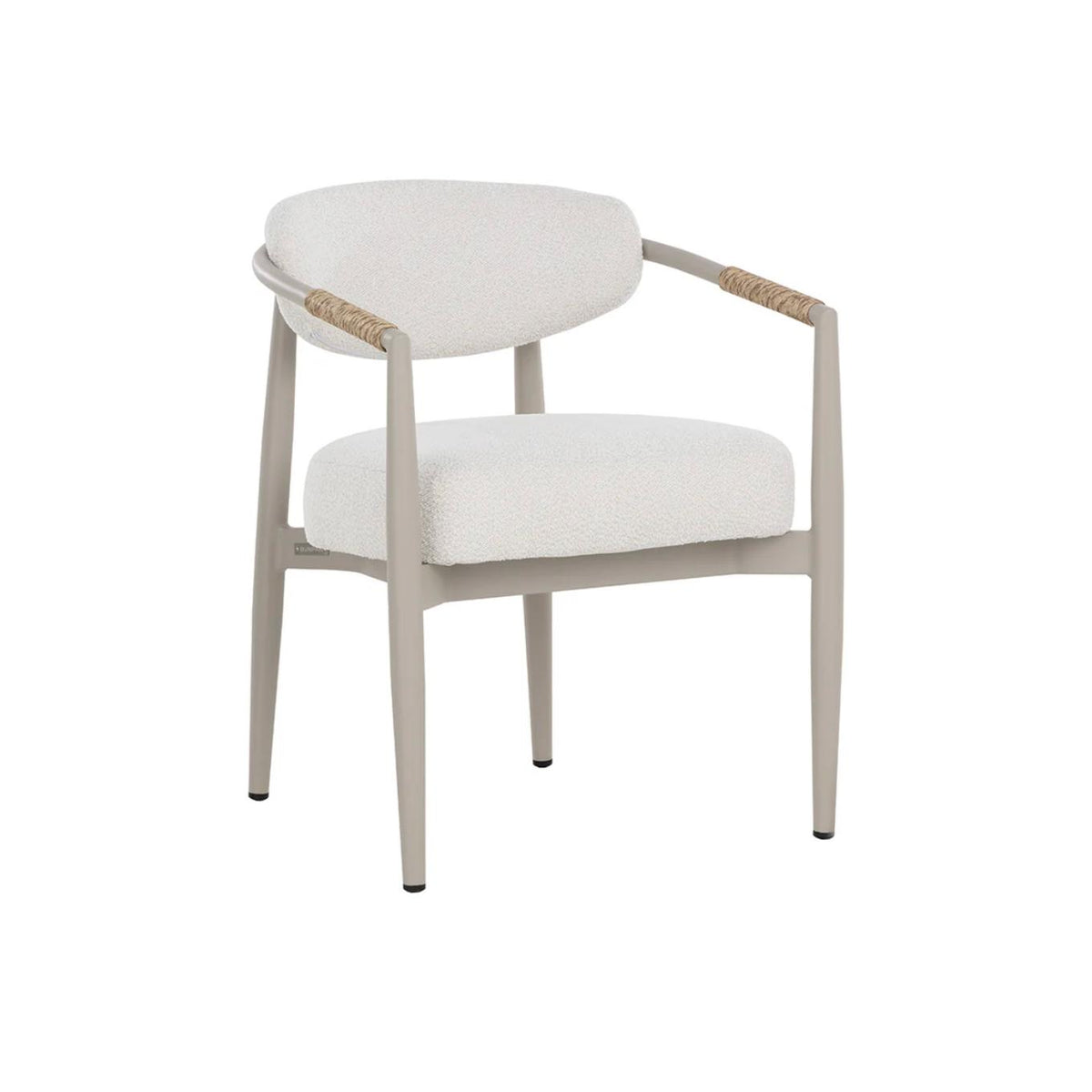 Marita Outdoor Dining Armchair - Greige | Bone & Brass