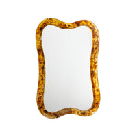 Marrakesh Amber Resin Wall Mirror | Bone & Brass