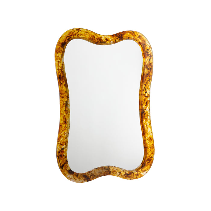 Marrakesh Amber Resin Wall Mirror | Bone & Brass