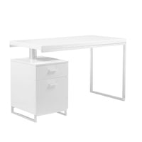 Martos Desk White - Desk Surface Detail | Bone & Brass