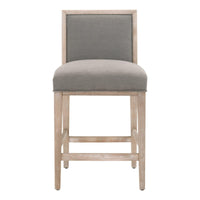 Mason Gray Counter Stool, Set 2 - Stool Side View | Bone & Brass