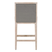 Mason Gray Counter Stool, Set 2 - Stool Seat Detail | Bone & Brass