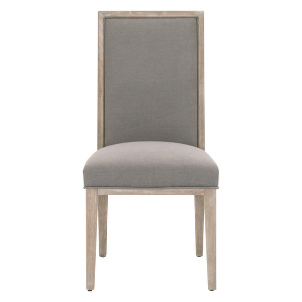 Mason Gray Dining Chair, Set 2 - Chair Side View | Bone & Brass