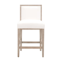 Mason Ivory Counter Stool, Set 2 - Stool Side View | Bone & Brass