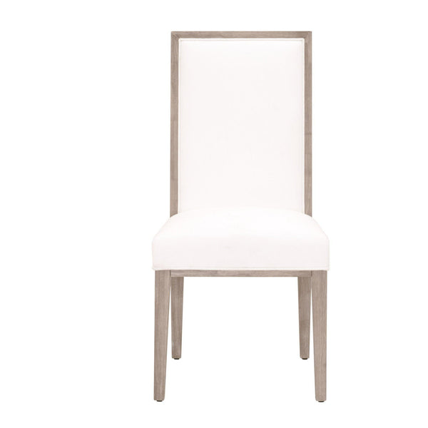 Mason Ivory Dining Chair, Set 2 - Chair Side View | Bone & Brass