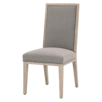 Mason Ivory Dining Chair, Set 2 - Chair Side View | Bone & Brass