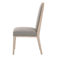 Mason Ivory Dining Chair, Set 2 - Chair Upholstery Detail | Bone & Brass