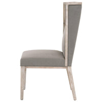 Mason Ivory Wing Chair, Set 2 - Chair Side View | Bone & Brass