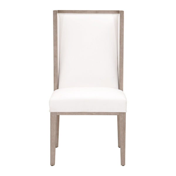 Mason Ivory Wing Chair, Set 2 - Chair Side View | Bone & Brass