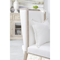 Mason Ivory Wing Chair, Set 2 - Chair Side View | Bone & Brass